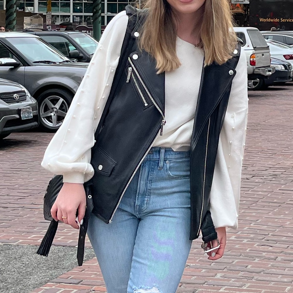 Strut & Bolt Pearl Sleeve Sweater